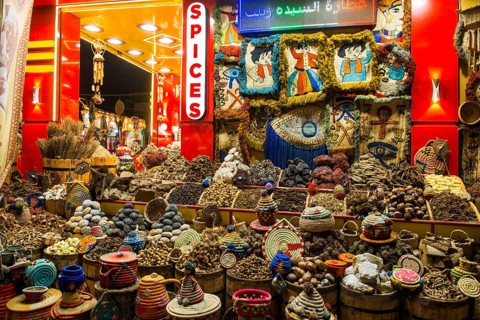 Spice and Souvenir Shop, Aswan, Upper Egypt, Egypt