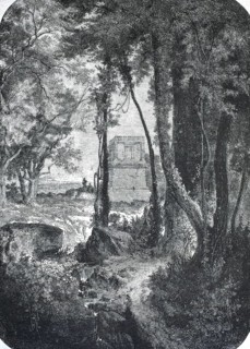 Theron's tomb near Agrigento in Sicily, circa 1870. The monument is traditionally attributed to the