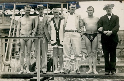 German Stadium, Schwimmstadion, Berlin Grunewald, German University of Physical Exercises, group of