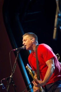 Chris DeMakes, singer of Less Than Jake live on Europe Tour 2026 at Berlin's Columbia Theater on 30