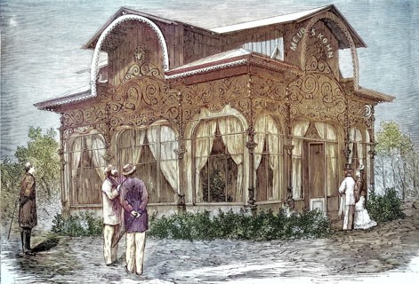 Paris World's Fair in 1878, pavilion of the Viennese furniture manufacturer Jacob & Josef Kohn, The