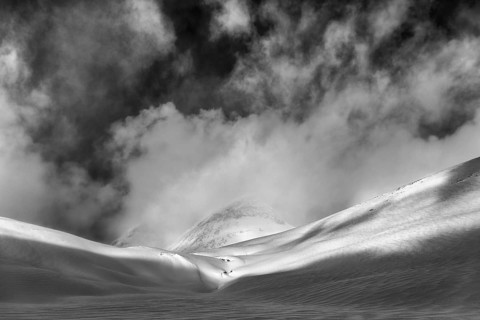 Winter landscape, Stuor Reidavaggi, Kebnekaisefjäll, Norrbotten, Lapland, Sweden, March 2020