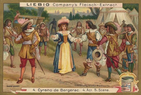 Cyrano de Bergerac picture series, arrival of Roxane at the military camp, favorite picture,