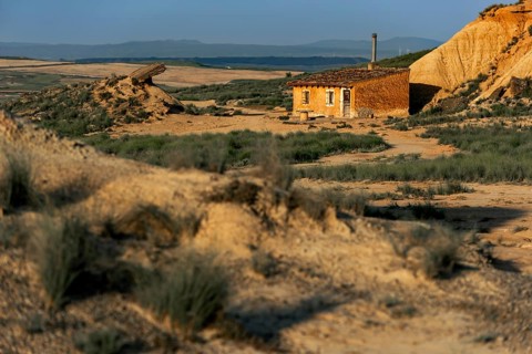 Shelter in Bardenas Reales Natural Park, Navarra, Spain