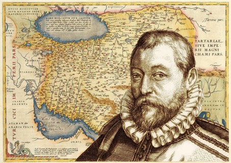 Portrait of Abraham Ortelius, 1527 – 1598, Flemish scholar, cartographer, geographer and