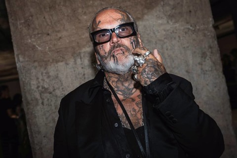 Sven Marquardt as a guest at the Berlin Curated Runway Show at Feuerle Puig House as part of Berlin