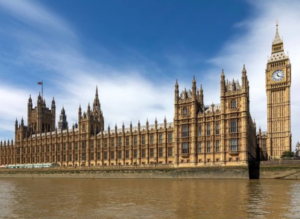 Palace of Westminster, Houses of Parliament, from River Thames, Westminster, London, England, UK