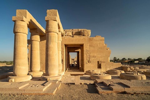 Ramesseum, mortuary temple of Ramesses II in the Theban necropolis near Luxor, Egypt