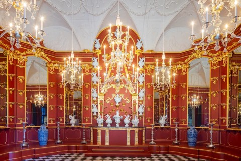 State Rooms in Dresden Residential Palace Historic banqueting halls in the north wing The