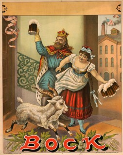 Advertising poster, beverage advertisement, advertising poster for bock beer by R.H. Eichner & Co.