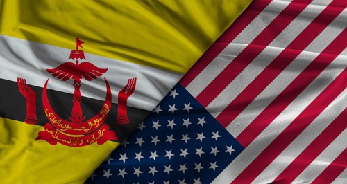 Bilateral relations between Brunei and United States. Flag of Brunei and United States