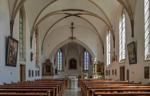 St. Georg Catholic Church, parish church, late Gothic, Ahaus-Ottenstein, Münsterland, North