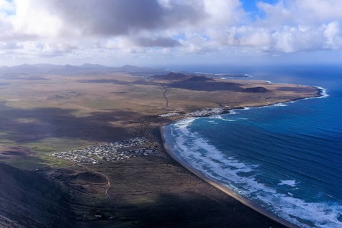 Lanzarote, Canary Islands, Spain, Europe, Mirador de El Risco de Famara, Parque El Bosquecillo,