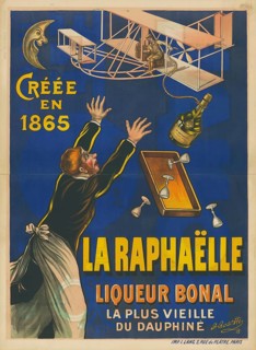 Advertising poster, beverage advertisement, advertising poster for La Raphaëlle Liqueur Bonal from