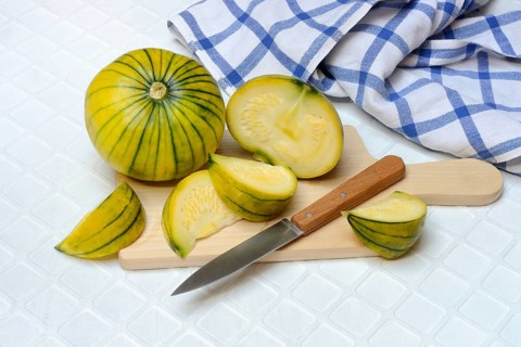 Zucchiolo, is a cross between zucchini and cucumber, novelty