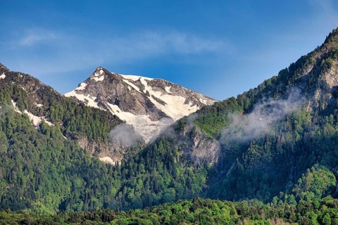 Mountain landscape. Krasnaya Polyana. Sochi. Russia