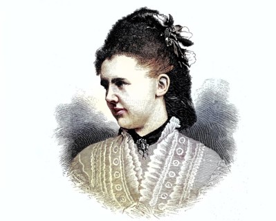 Emma von Waldeck-Pyrmont, 1858-1935, who later became Queen of the Netherlands, illustration,