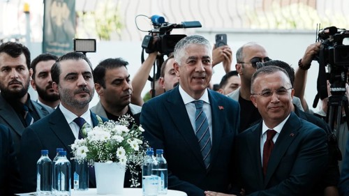 GAZIANTEP, TURKEY - JUNE 11, 2026: Syrian Foreign Minister Assad al-Shaibani and Turkish Deputy