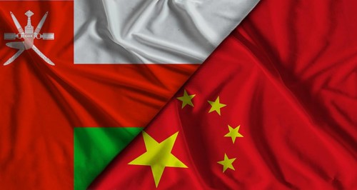 Bilateral relations between Oman and China. Flag of Oman and China