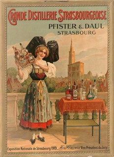 Advertising poster, beverage advertisement, advertising poster for the Grande Distillerie