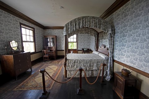 Bedroom in Rose Hall Great House, Montego Bay, Saint James Parish, Jamaica, West Indies, Caribbean,