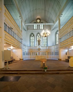 Johann-Sebastian-Bachkirche, Bachkirche, interior view, evangelical church, Johann Sebastian Bach,