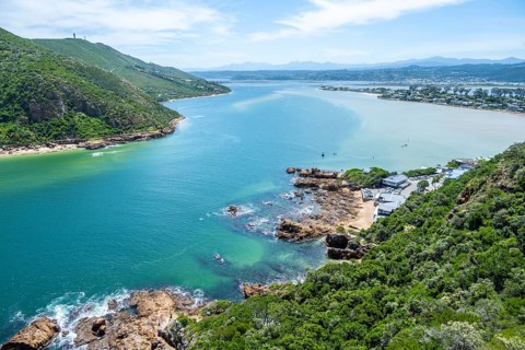 Knysna Heads, coast and sea viewpoint, Knysna, South Africa