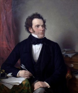 Painting of the Austrian composer Franz Schubert by Wilhelm August Rieder, 1875, Austria-Hungary