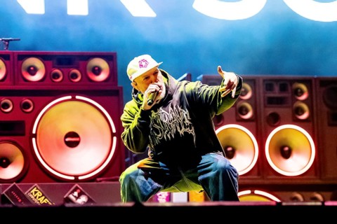 Nürburg, 06.06.26 - Fred Durst, singer of the US rock band Limp Bizkit during their performance at