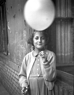 Girl, balloon, happiness, satisfaction, gift, smile, grace, twenties, a child holding a balloon and
