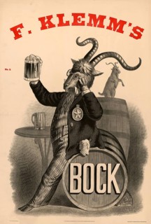 Advertising poster, beverage advertisement, advertising poster for F. Klemm's buck, around 1880.