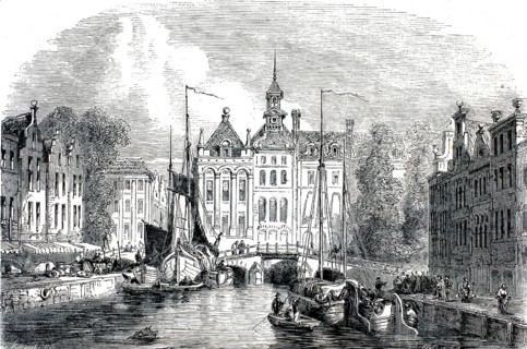 Hospice des Orphelins et des vieilles femmes, orphanage and nursing home, in The Hague, 1859,