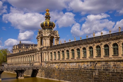 Dresdner Zwinger, Kronentor, Dresden, Saxony, Germany