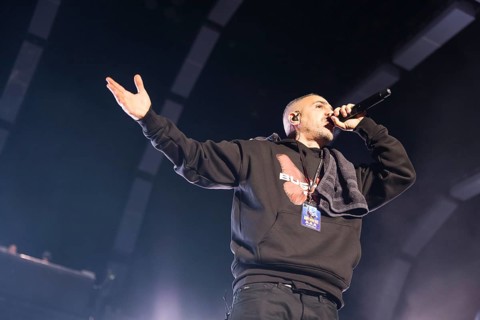 Bushido (real name: Anis Mohamed Youssef Ferchichi) live on Alles wird gut - Tour 2026 at the Uber