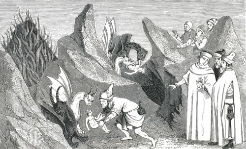 Mount Gibel, Etna, Etna. In the foreground, a traveler in Eastern European or Oriental traditional