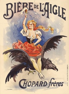 Advertising poster, beverage advertisement, Belgian advertising poster for Blé d'Or, a grain-based