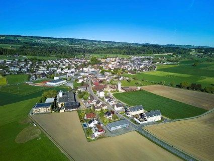 View of the village, Merenschwand, Freiamt, Canton of Aargau, Switzerland