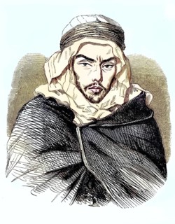 Bou-Maza, born as Si Mohamed ben Abdallah, ca. 1822-1879, a well-known Arab leader during the