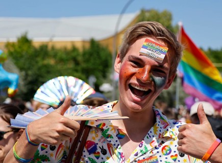Attitude is hot, is the motto of Christopher Street Day, CSD, in Berlin, 25.07.2026, Berlin,