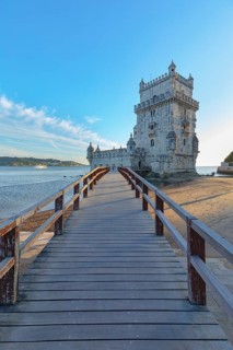 Belem Tower at sunset, Belem, Lisbon, Portugal