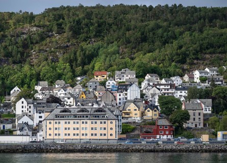 Suburb of Ålesund or Alesund, Møre og Romsdal county, Norway