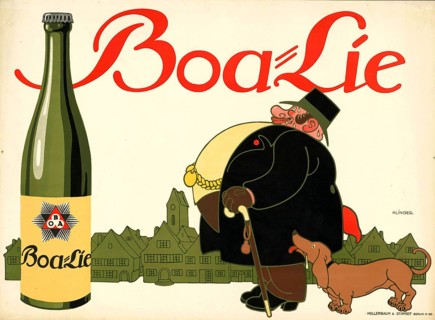 Advertising poster, beverage advertisement, advertising poster for Boa-Lie, around 1911-1912. The