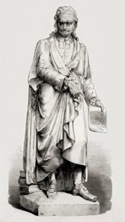 Statue of Sir Isaac Newton, Cambridge, Cambridgeshire, England, UK