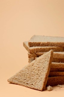 Stacked whole grain toast bread, whole grain toast bread