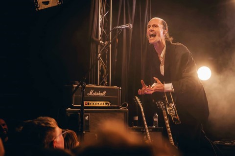 Singer Ben Hartmann from Billions live on 10 years of cocaine and raspberry ice cream tour 2026 in