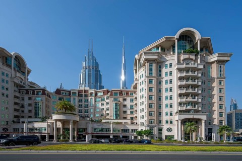 Al Murooj Complex, Address Boulevard Hotel and Burj Khalifa, Dubai, United Arab Emirates, UAE