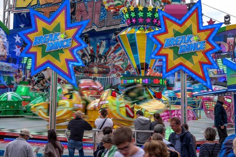 Breakdance No.1, Rheinkirmes in den Rheinwiesen in Düsseldorf-Oberkassel, North Rhine-Westphalia,