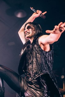 Johannes Eckerström, singer of the band Avatar live on In The Airwaves Tour at Munich's TonHalle on