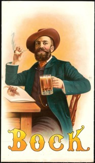 Advertising poster, beverage advertisement, bock beer poster from 1894, designed by Henry Jerome