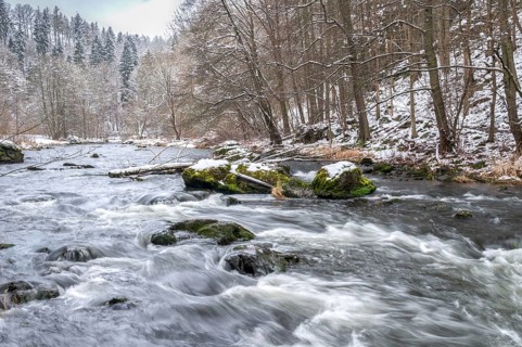 Germany, Rentzschmühle, Saxony, Weiße Elster, biotopes, flowing waters, river, landscape, nature